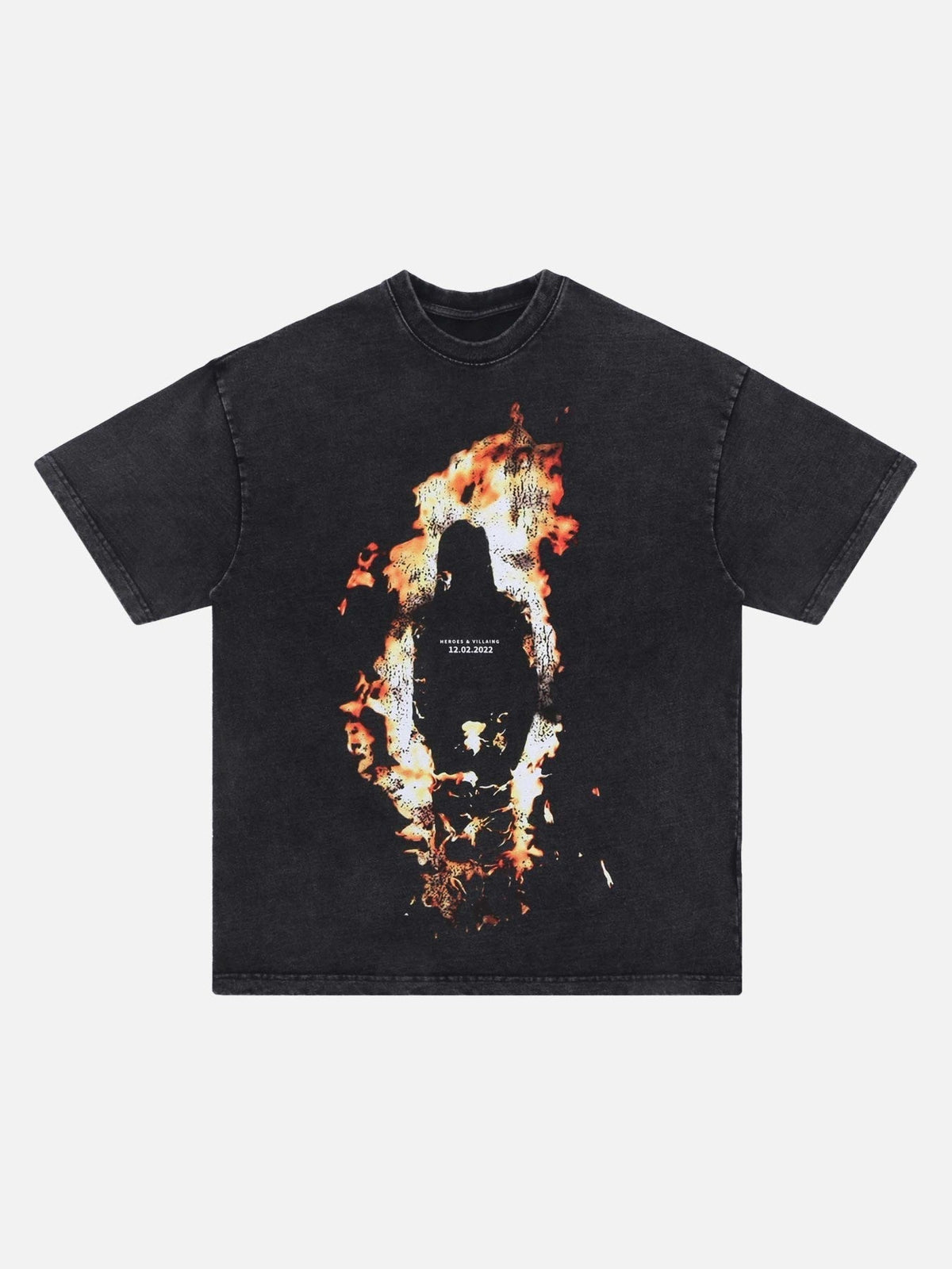 Creative Flaming Man Printed T-Shirt