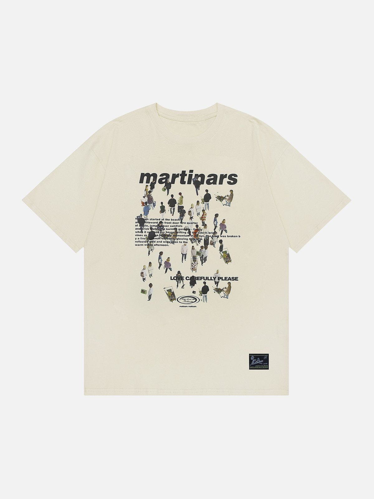T-Shirt mit Crowd-Print 