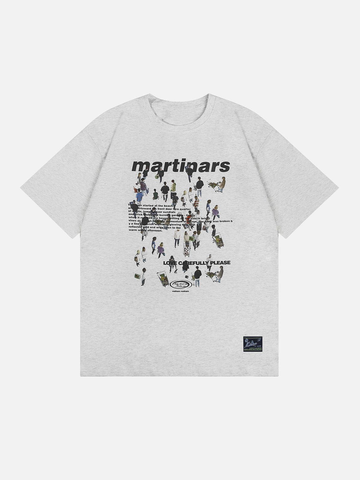 T-Shirt mit Crowd-Print 