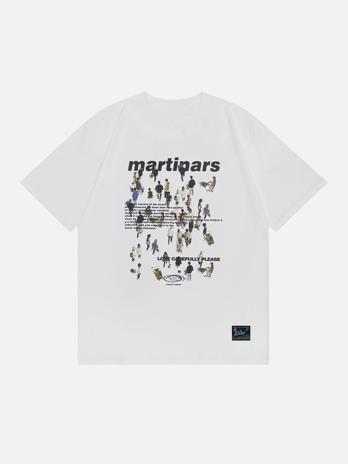 T-Shirt mit Crowd-Print 