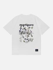 T-Shirt mit Crowd-Print 