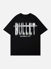 T-Shirt mit Cut Bullet-Print 