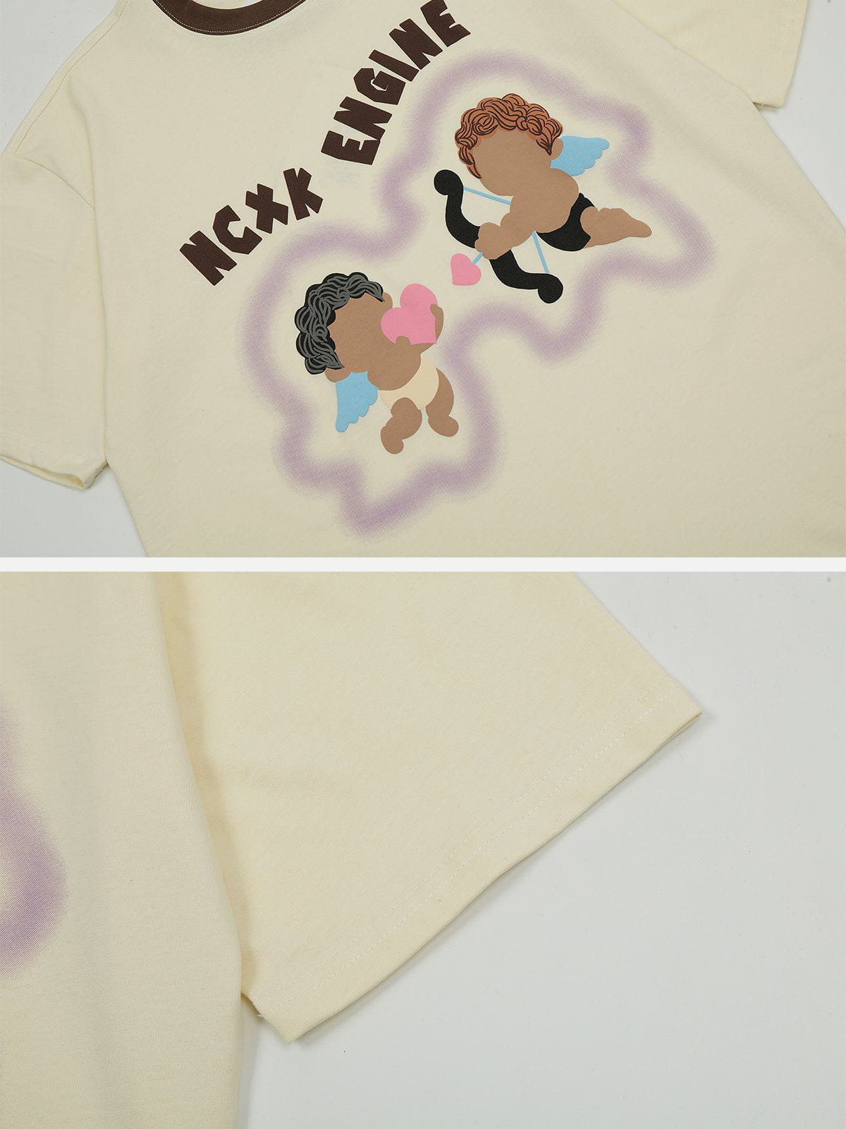 Süßes T-Shirt mit Engel-Print 