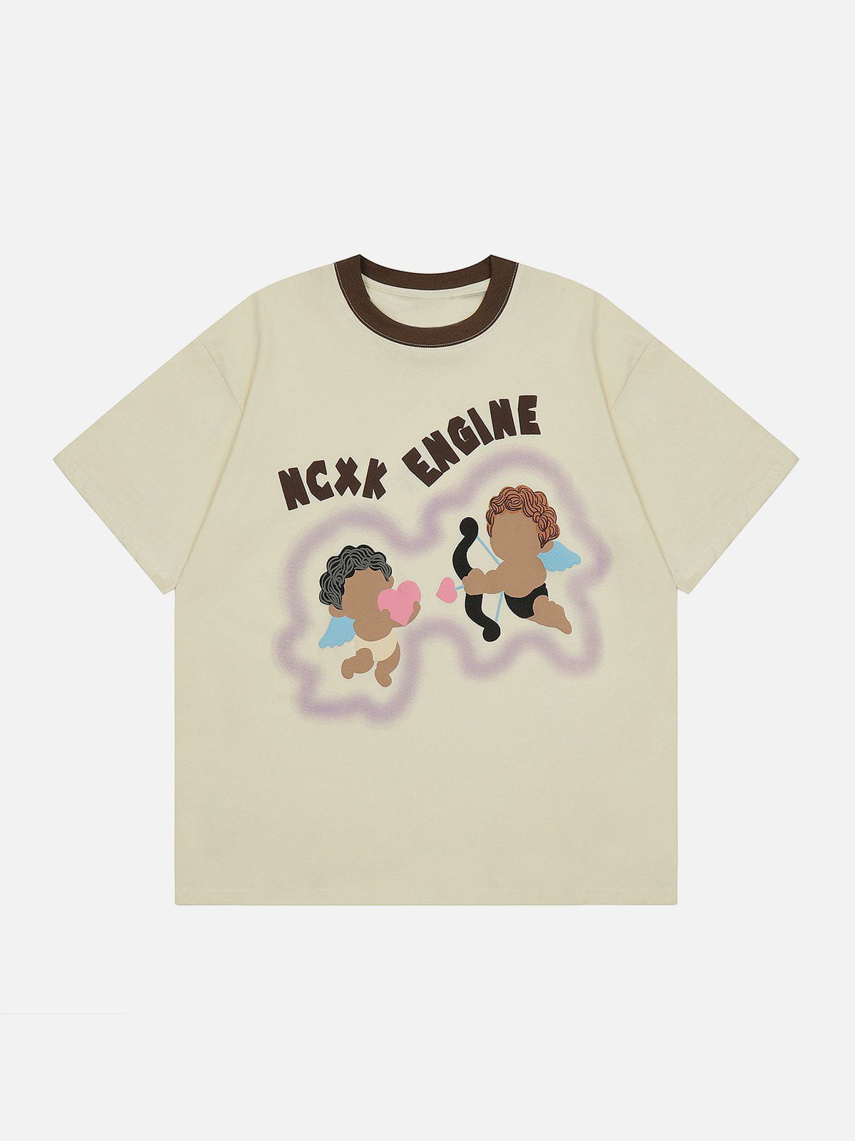 Süßes T-Shirt mit Engel-Print 