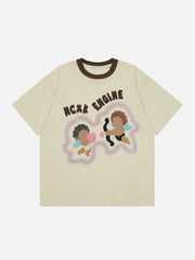 Süßes T-Shirt mit Engel-Print 