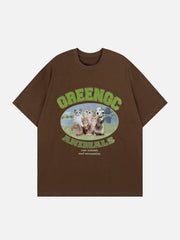 Süßes T-Shirt mit Tier-Grafik 