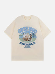 Süßes T-Shirt mit Tier-Grafik 