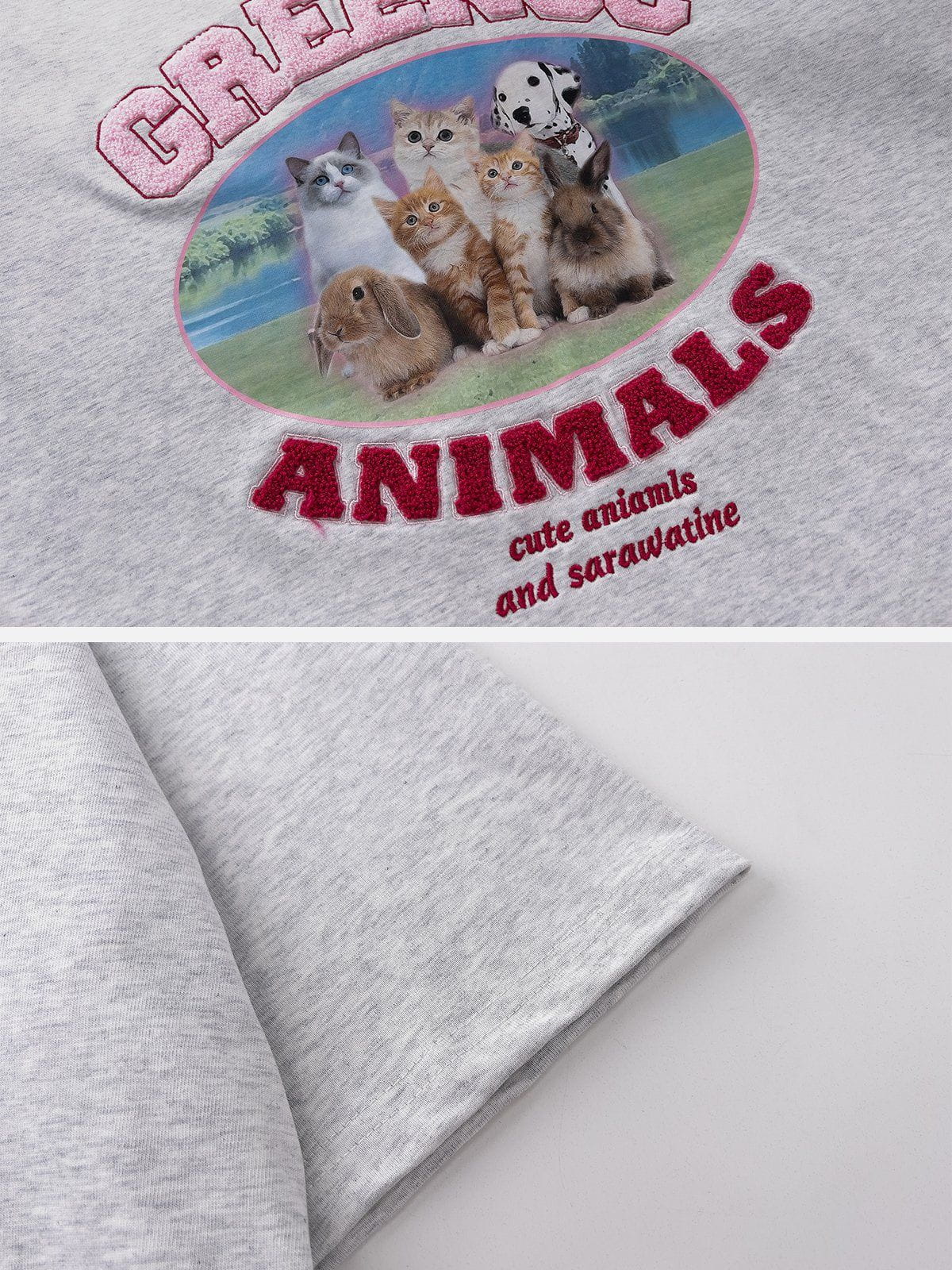 Süßes T-Shirt mit Tier-Grafik 