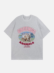 Süßes T-Shirt mit Tier-Grafik 