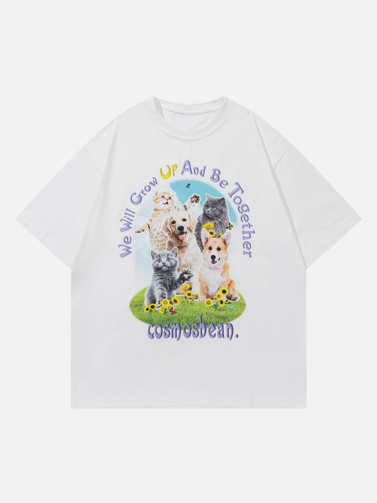 Süßes T-Shirt mit Animal-Print 