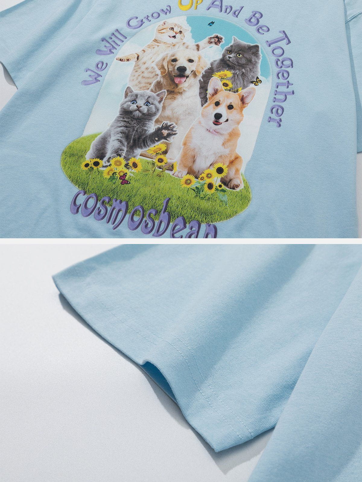 Süßes T-Shirt mit Animal-Print 