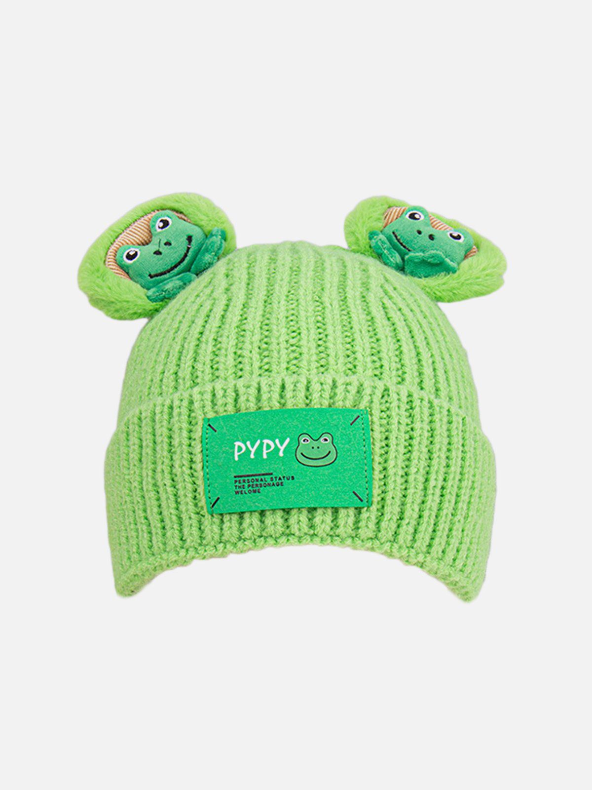 Cute Cartoon 3D Frog Knitting Hat