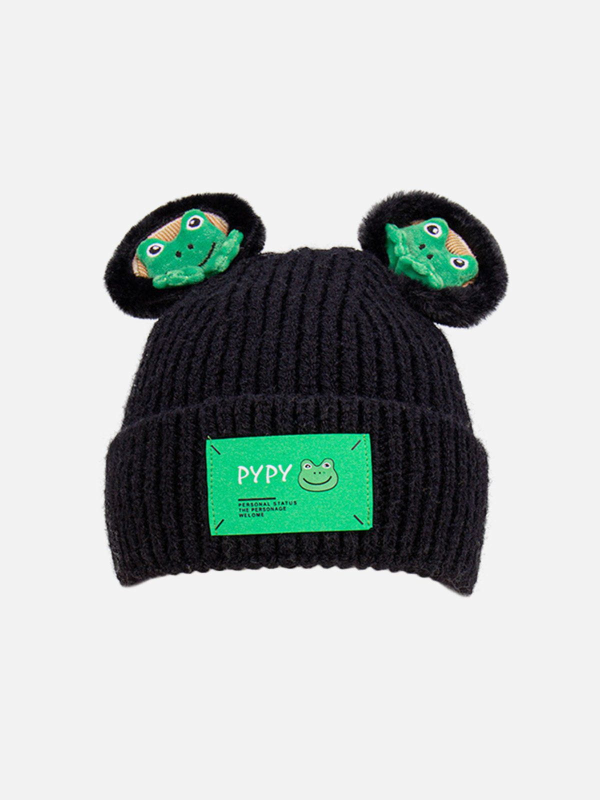 Cute Cartoon 3D Frog Knitting Hat