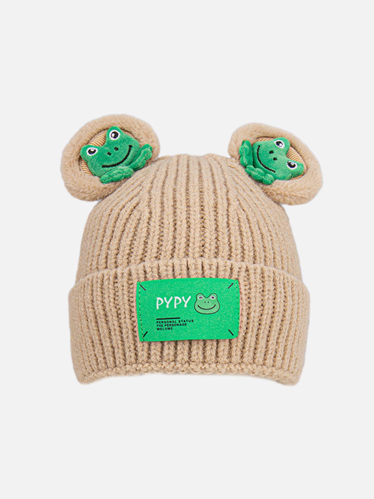 Cute Cartoon 3D Frog Knitting Hat