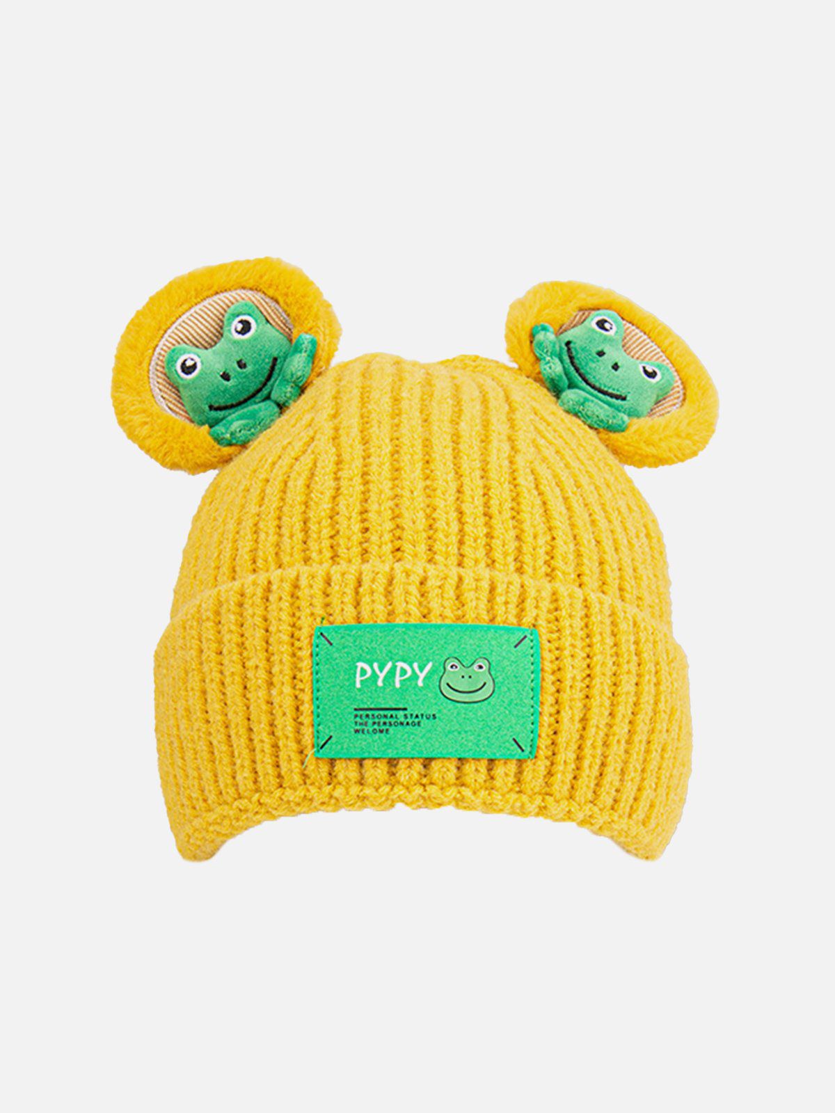 Cute Cartoon 3D Frog Knitting Hat