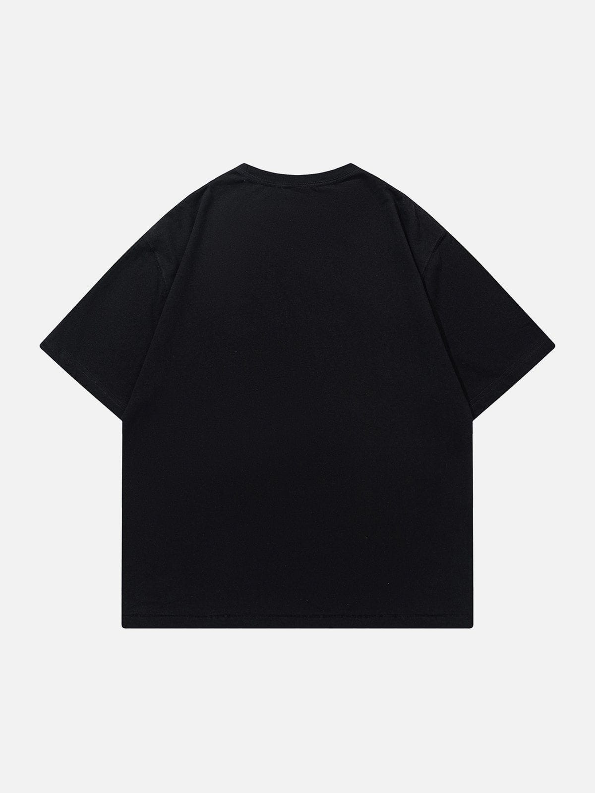 Süßes T-Shirt mit Katzen-Print 