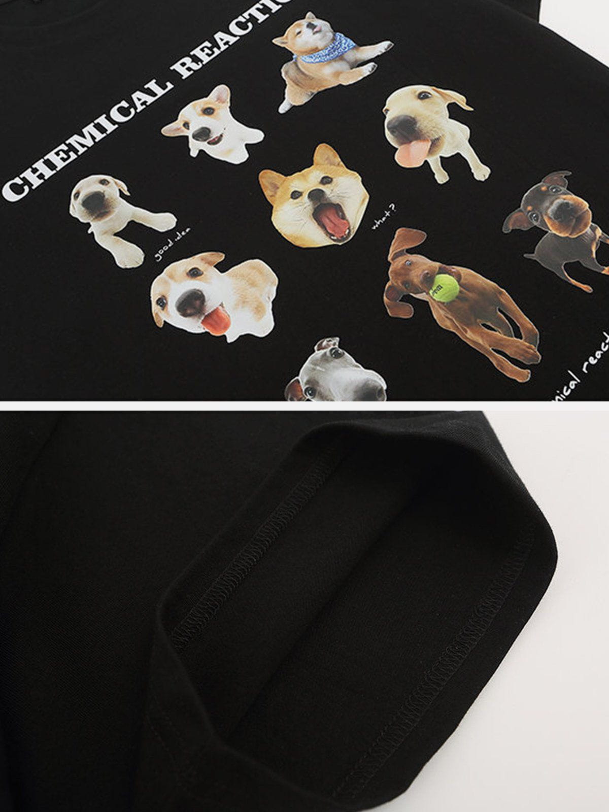 Süßes T-Shirt mit Hunde-Print 