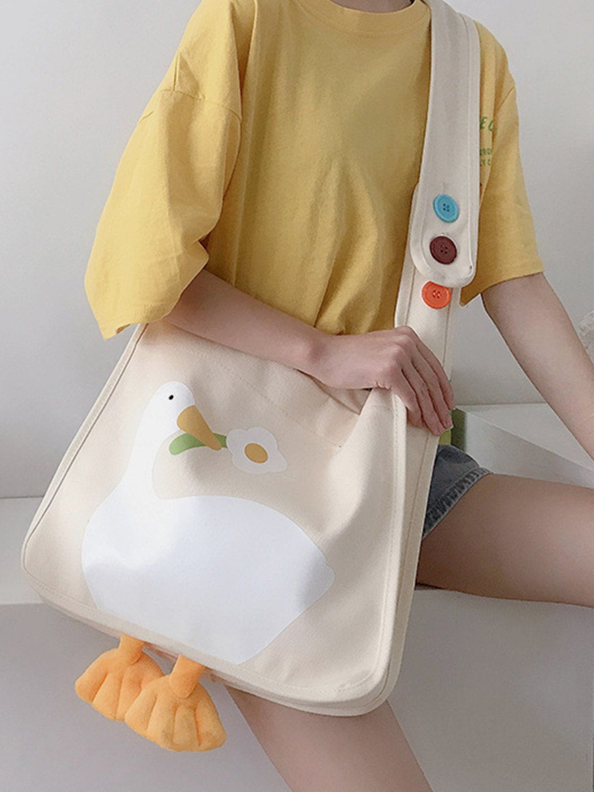 Cute Duck Canvas Bag