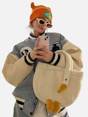 Cute Goose Sherpa Bag