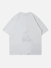 Süßes T-Shirt mit Hasen-Grafik 