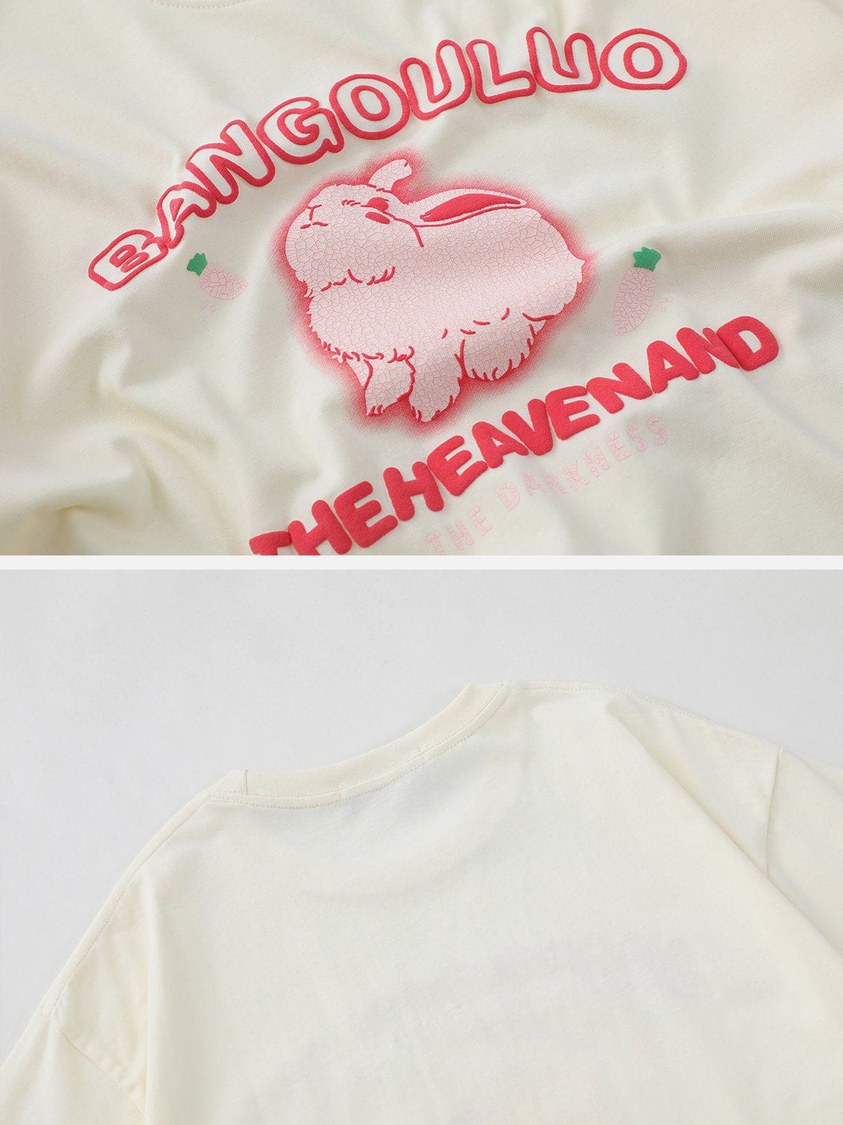 Süßes T-Shirt mit Kaninchen-Print 