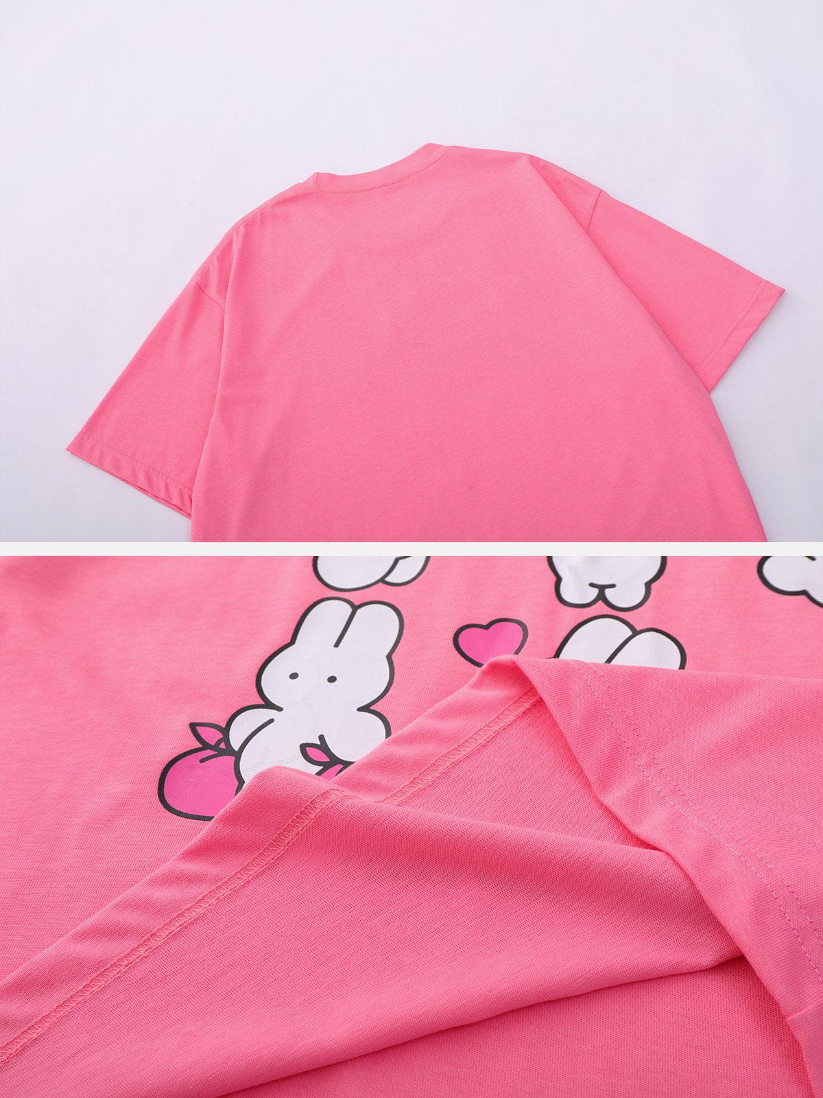 Süßes T-Shirt mit Kaninchen-Print 