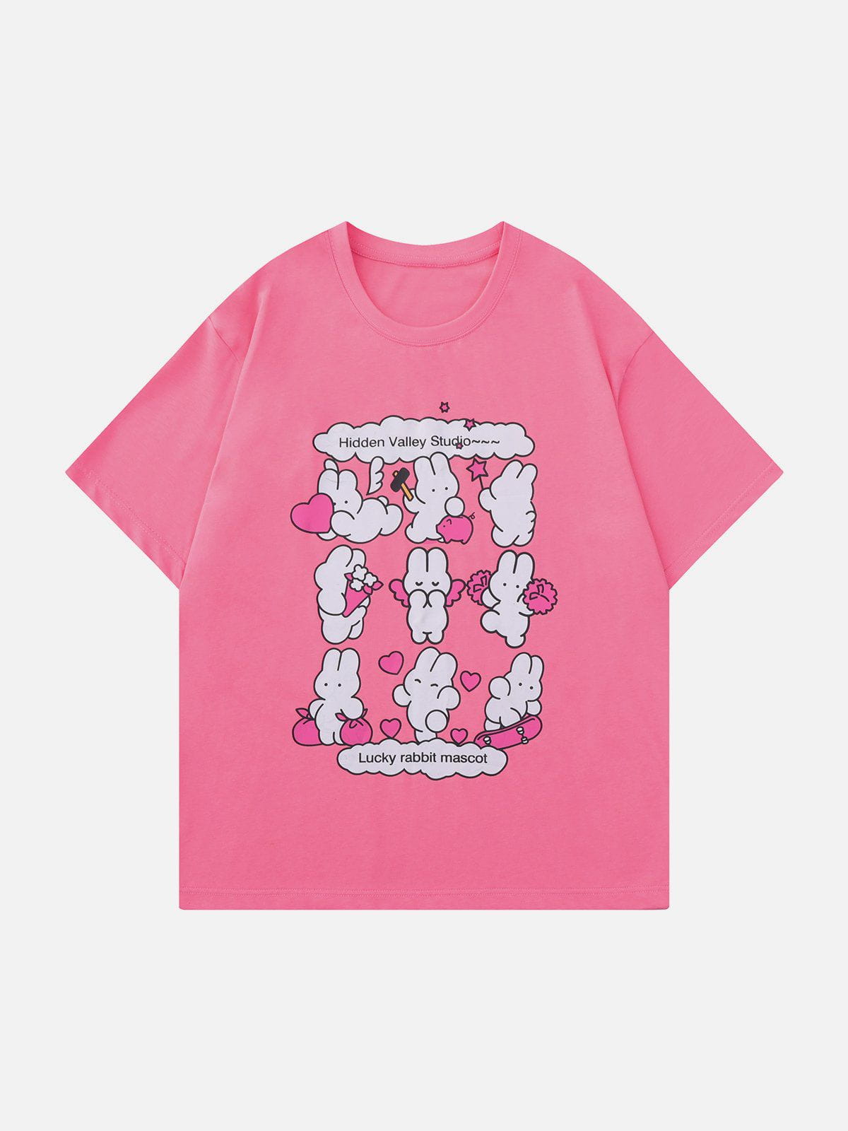 Süßes T-Shirt mit Kaninchen-Print 