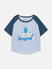 Süßes T-Shirt mit Kaninchen-Print 