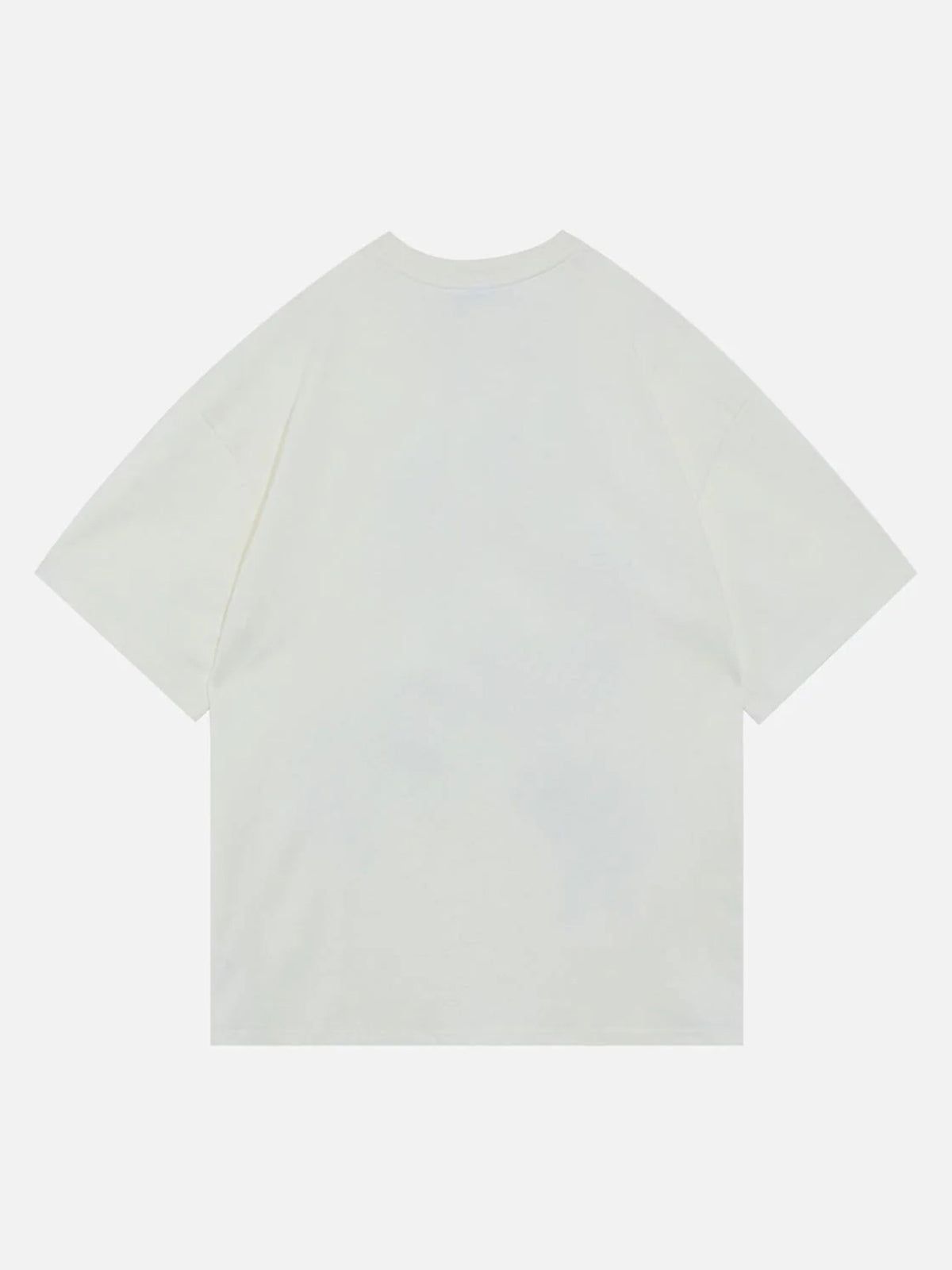 Baumwoll-T-Shirt mit Milchkuh-Print 