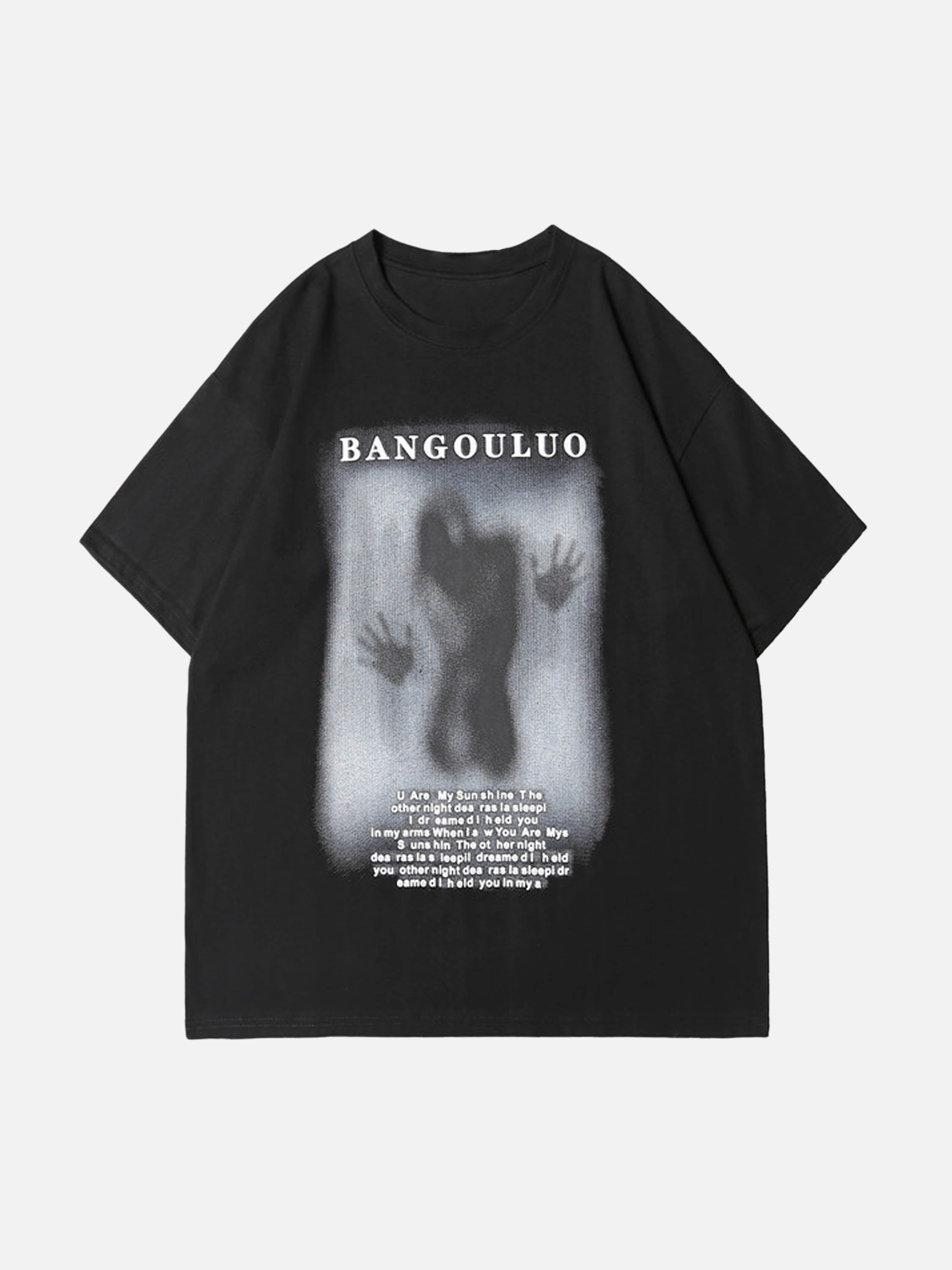 Dark Silhouette Print T-shirt