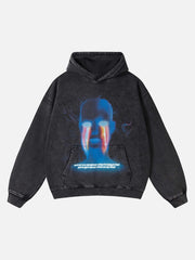 Dark Style Hooded Loose Sweatshirt - 1697