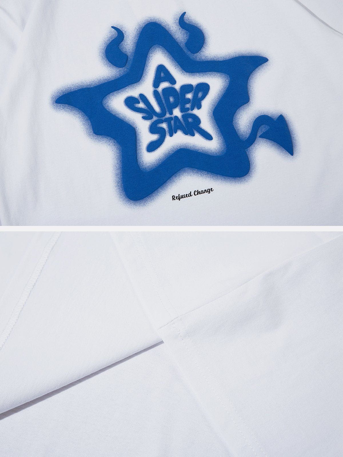 T-Shirt mit Dämonenstern-Grafik 