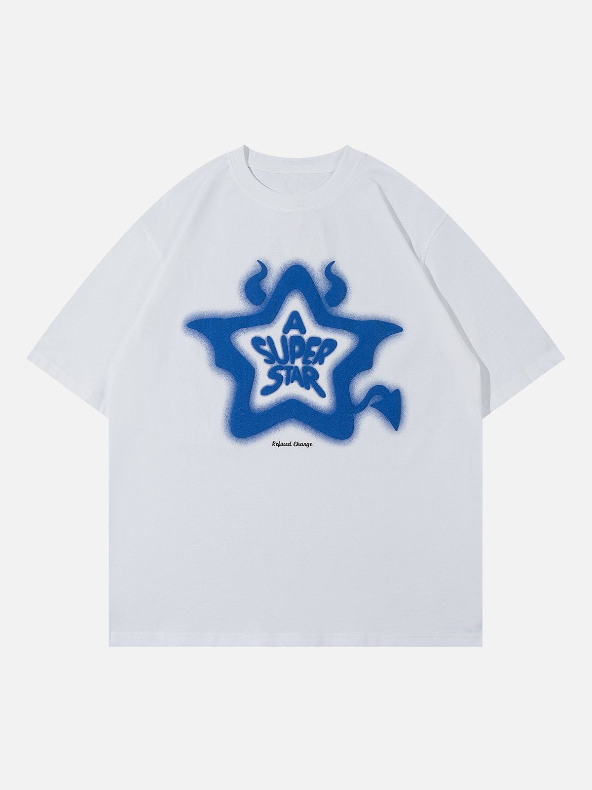 T-Shirt mit Dämonenstern-Grafik 
