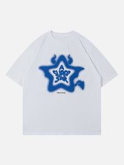 T-Shirt mit Dämonenstern-Grafik 