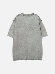 Denim Star Patchwork Washed T-Shirt 