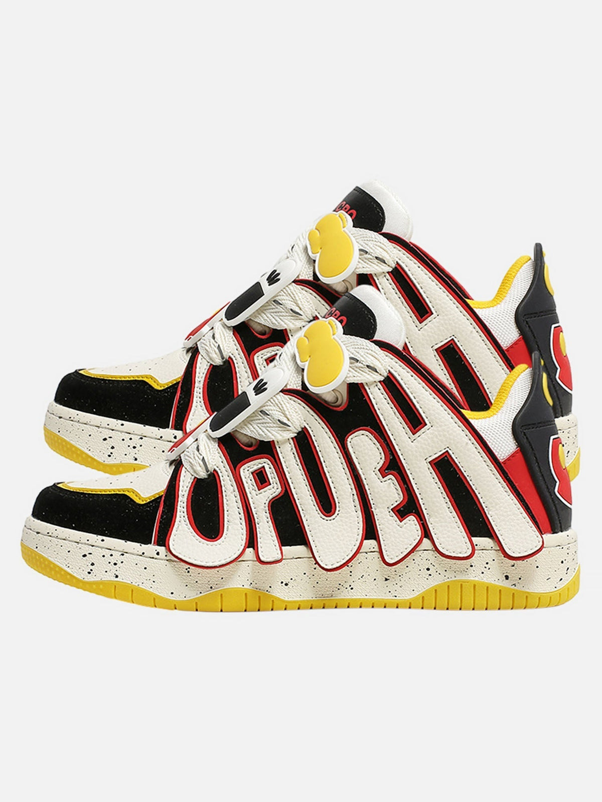 Design Color Block Letter Shoes - 1865 – Oitoy