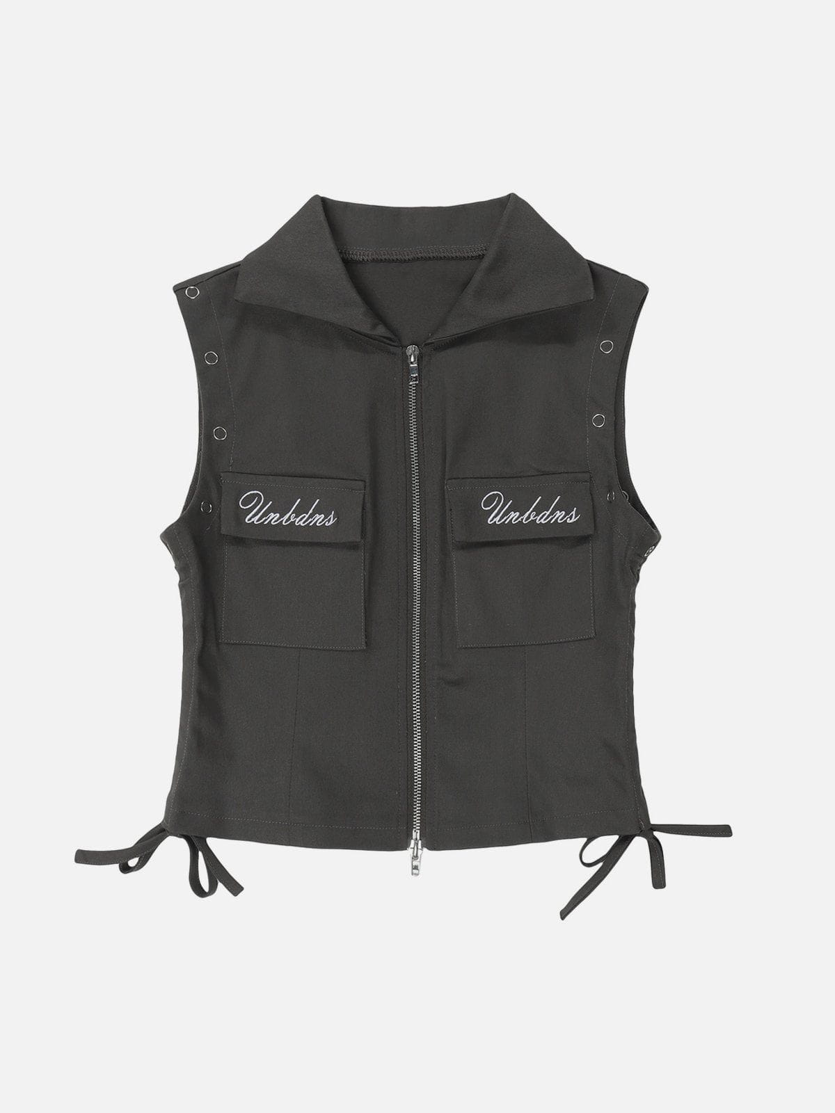 Abnehmbares T-Shirt mit Kordelzug 