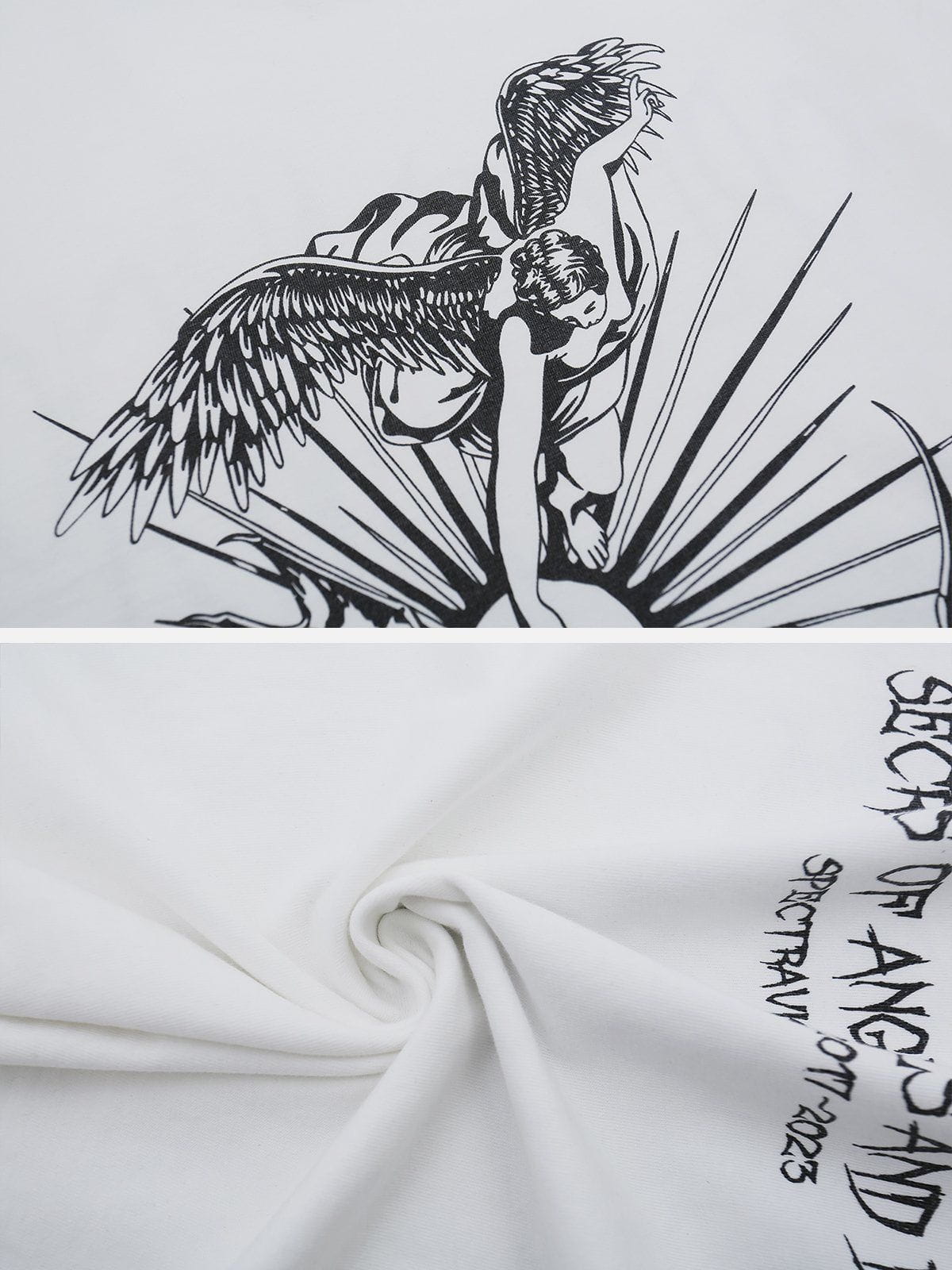 T-Shirt mit Devil Angel-Grafik 