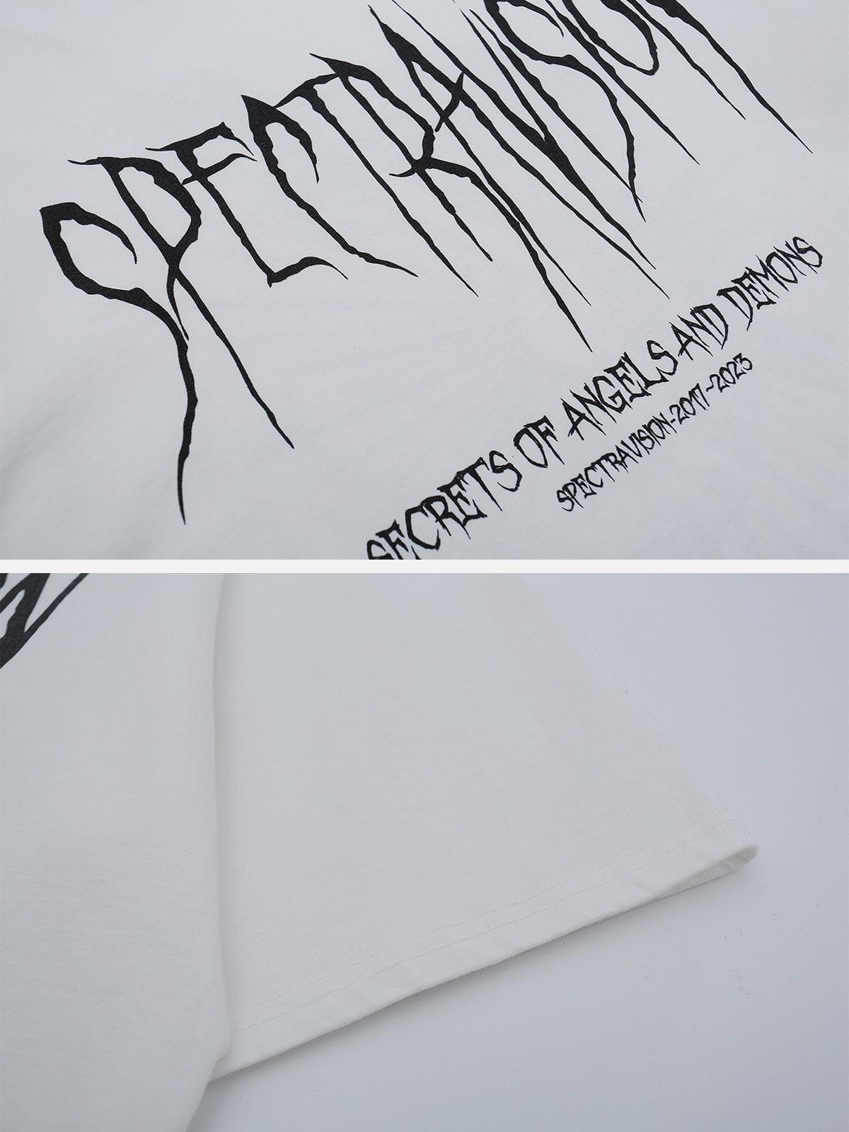 T-Shirt mit Devil Angel-Grafik 