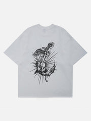 T-Shirt mit Devil Angel-Grafik 