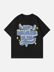 T-Shirt mit Devil Element Print und Stern 
