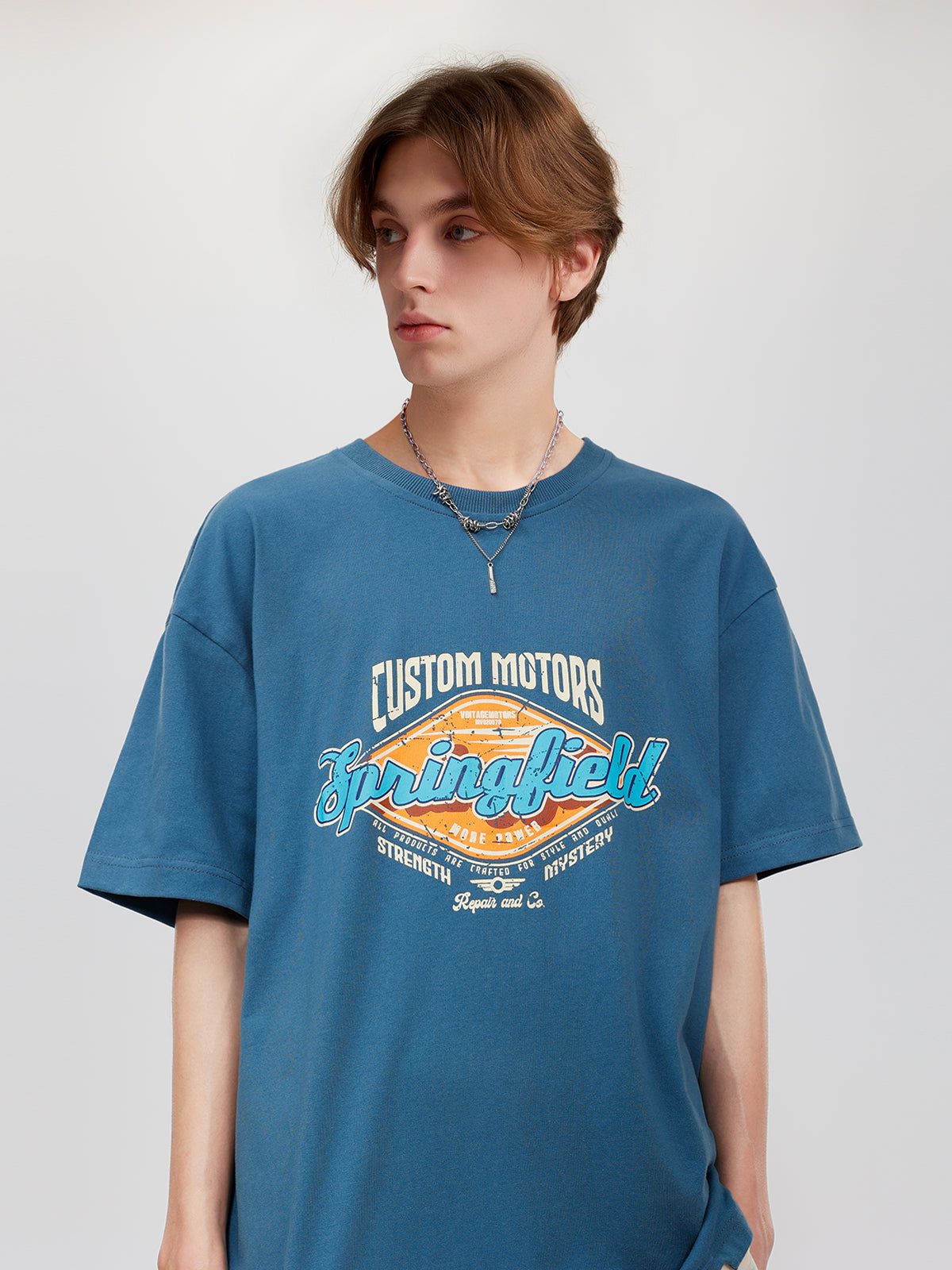 T-Shirt mit Diamant-Buchstaben-Grafik 
