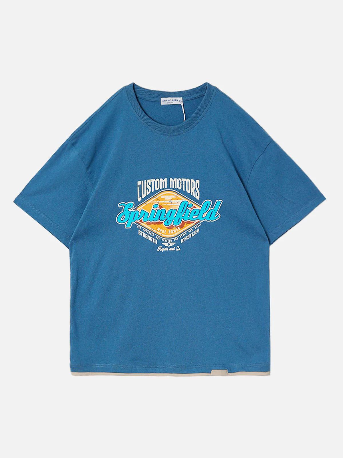 T-Shirt mit Diamant-Buchstaben-Grafik 