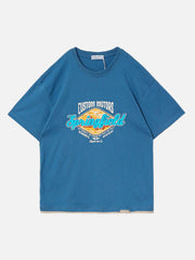 T-Shirt mit Diamant-Buchstaben-Grafik 