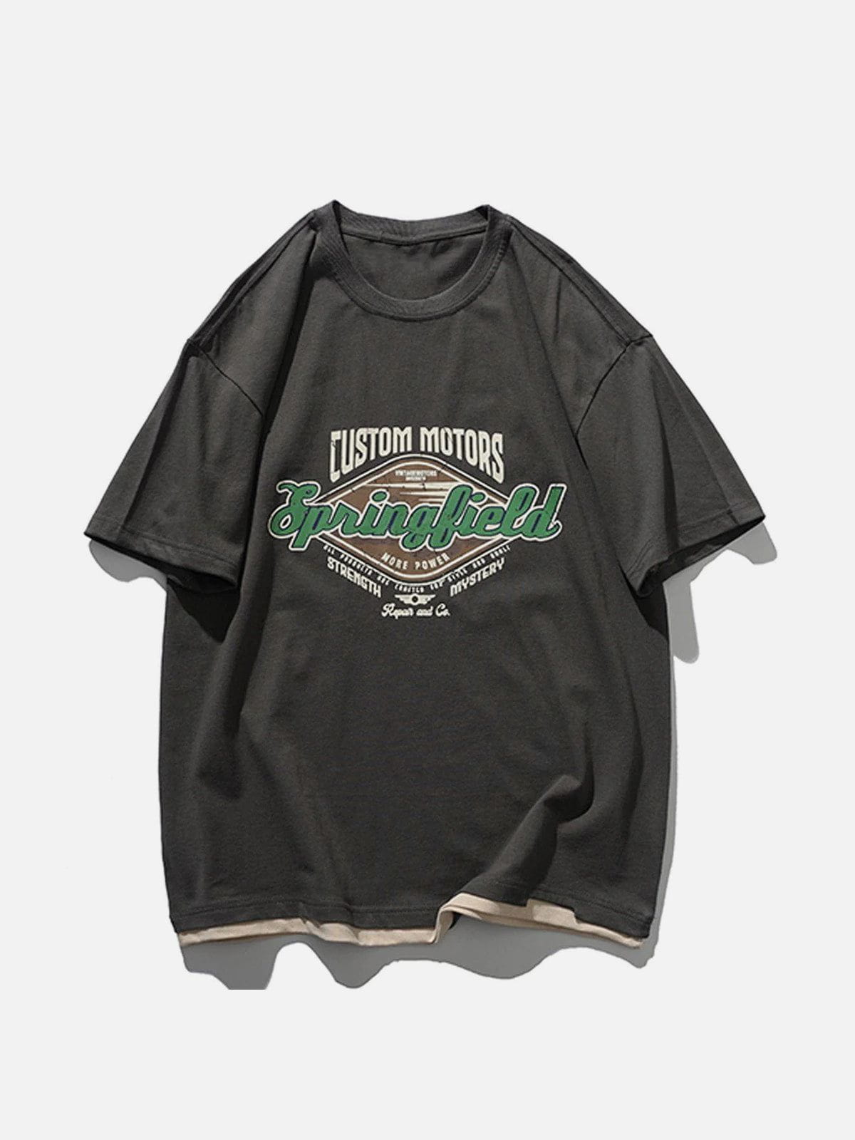 T-Shirt mit Diamant-Buchstaben-Grafik 
