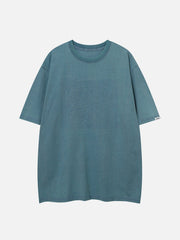 T-Shirt mit dimensionalem Stempel und Prägung 