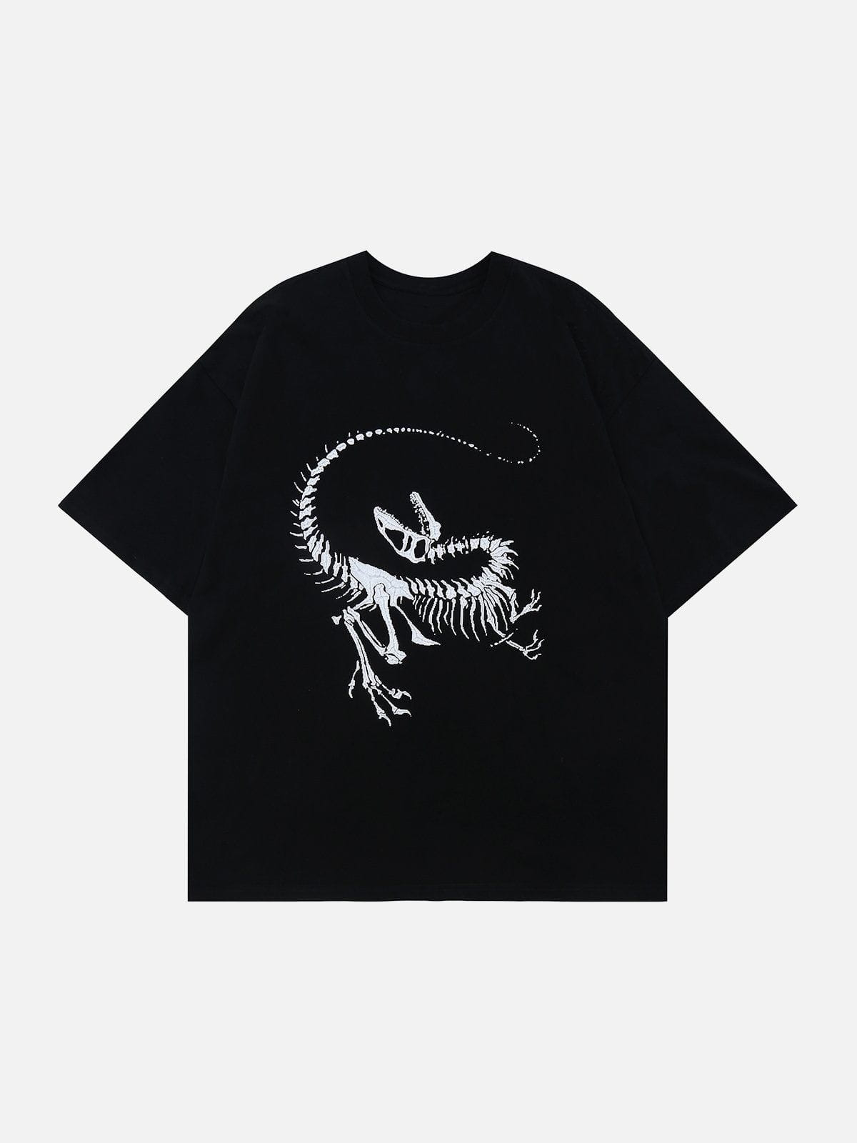 Dinosaurier-Fossil-T-Shirt mit Plastisol-Druck 