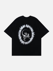 Dinosaurier-Fossil-T-Shirt mit Plastisol-Druck 