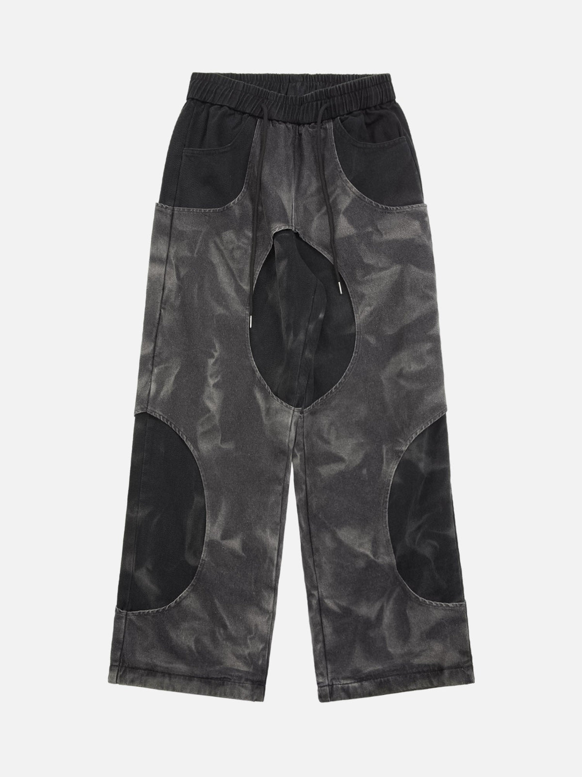 Distressed Tie-dye Cutout Hip-hop Sweatpants