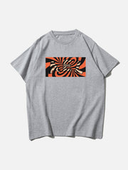 T-Shirt mit Buchstaben-Print von Dizziness 